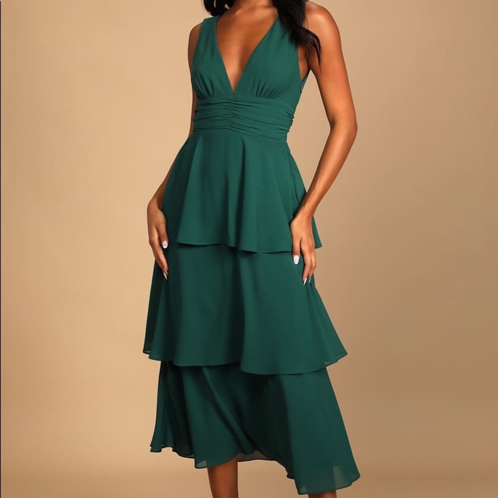 Lulus Tiered Midi Dress